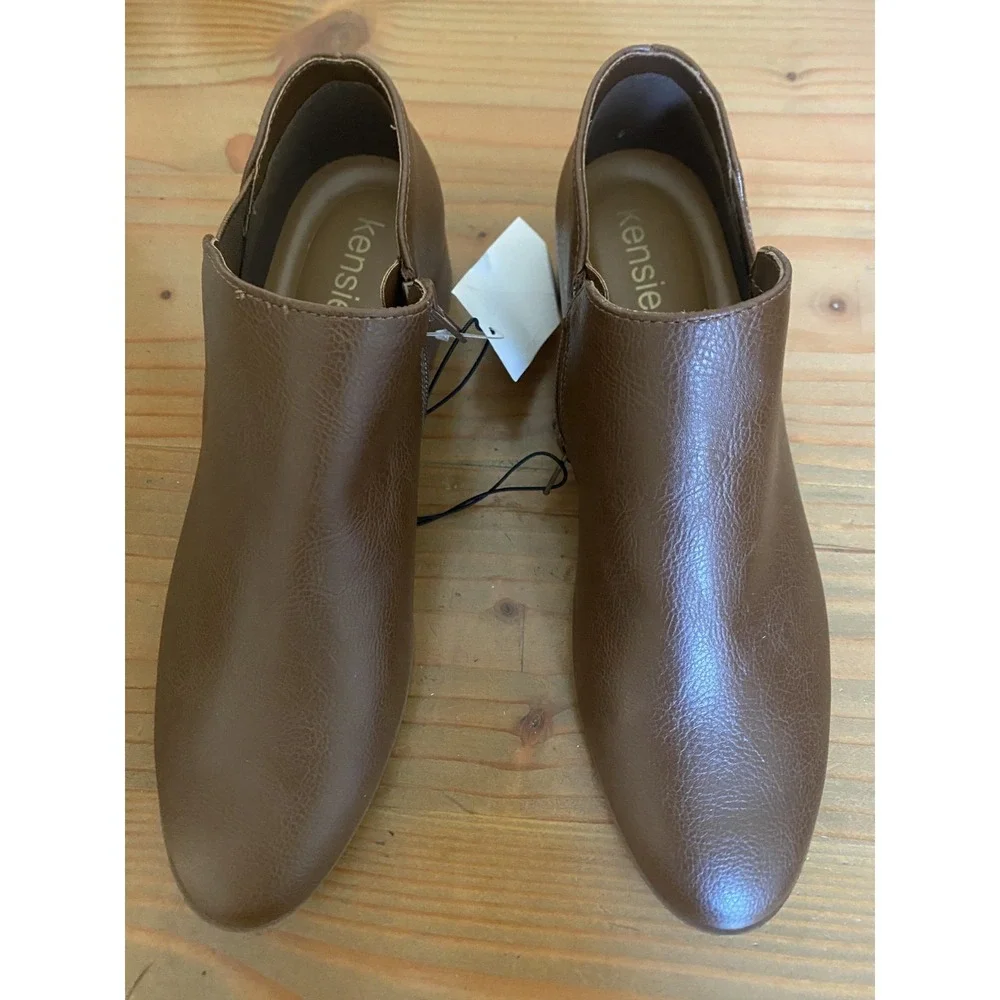 Kensie NWOB Ankle Booties Brown Women Sz 8.5